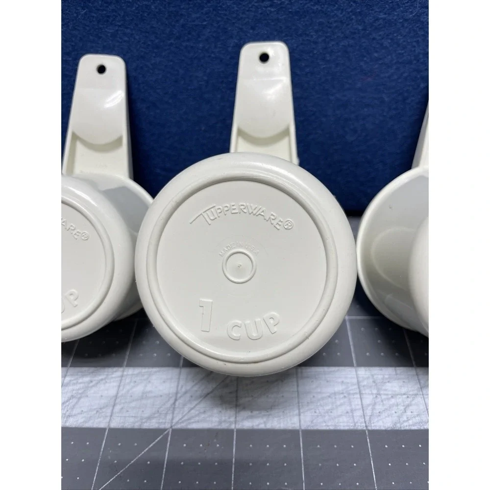 Tupperware #761 #762‎ #763 White Measuring Cup REPLACEMENT 2/3 3/4 1 Cup